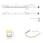 Preview: FINE-72  LED-STRIP  10m ROLLE IP67 24VDC 10W/m  CRI90 12mm,  Biegeradius 200mm